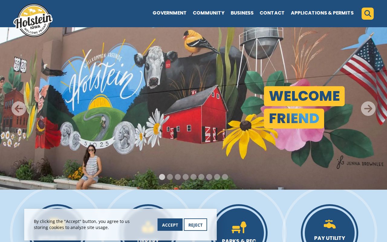 Holstein criminal history access in Ida County through the official city page