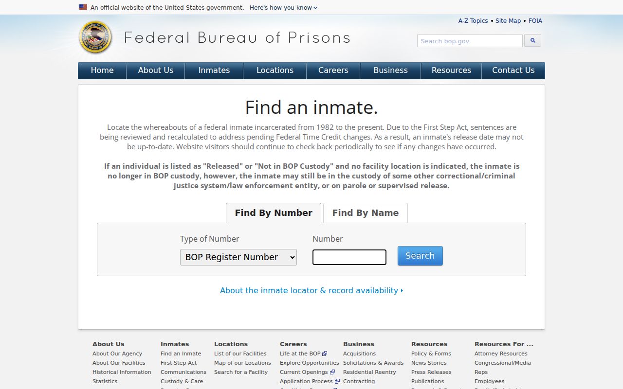 Federal custody locator after an Ida County arrest case